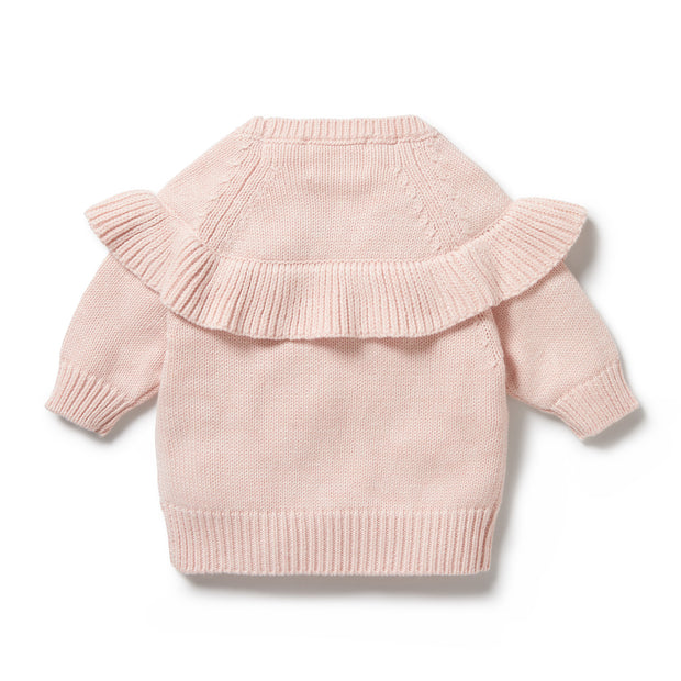 Wilson & Frenchy | Pink | Knitted Ruffle Jumper | Jack and Willow